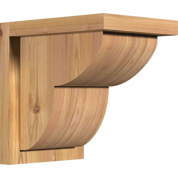 Ekena Millwork Crestline Smooth Corbel w/Backplate, Western Red Cedar, 7 1/2"W x 10"D x 10"H COR08X10X10CRE01SWR - main